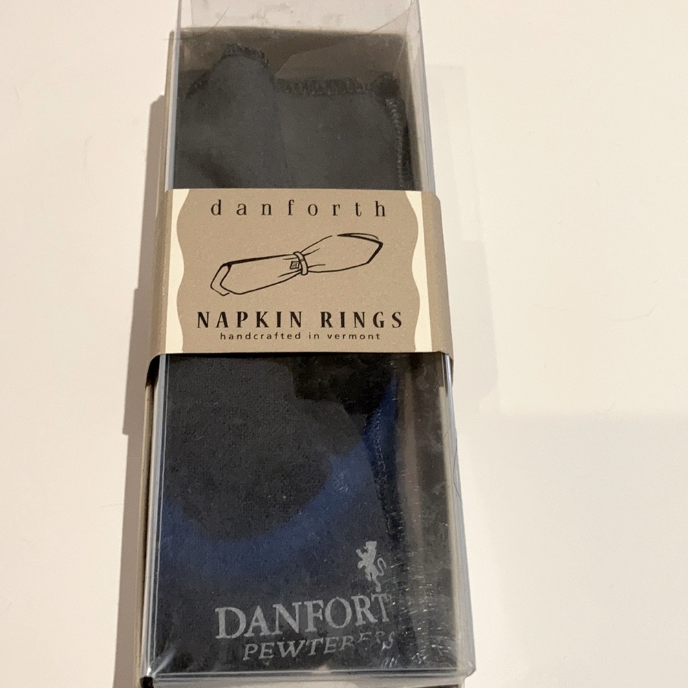 Danforth pewter napkin rings